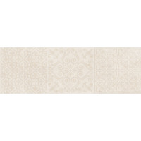 Алабама Плитка настенная бежевая узор 60017 20х60 матовая