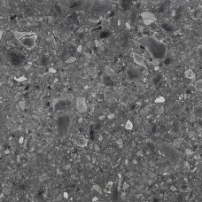 Чеппо Неро ПРО Керамогранит графитовый 60х60 матовый структурный R12/B Бархат