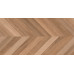Вуд Канариум Шеврон М Керамогранит тёмно-бежевый 60х120 матовый карвинг