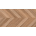 Вуд Канариум Шеврон М Керамогранит тёмно-бежевый 60х120 матовый карвинг