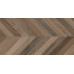 Вуд Латина Браун Шеврон М Керамогранит коричневый 60х120 матовый карвинг
