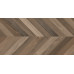Вуд Латина Браун Шеврон М Керамогранит коричневый 60х120 матовый карвинг