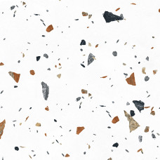 Тераццо Бианко Керамогранит цветной 60х60 матовый карвинг