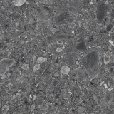 Чеппо Неро ПРО Керамогранит графитовый 60х60 матовый структурный R12/B Бархат