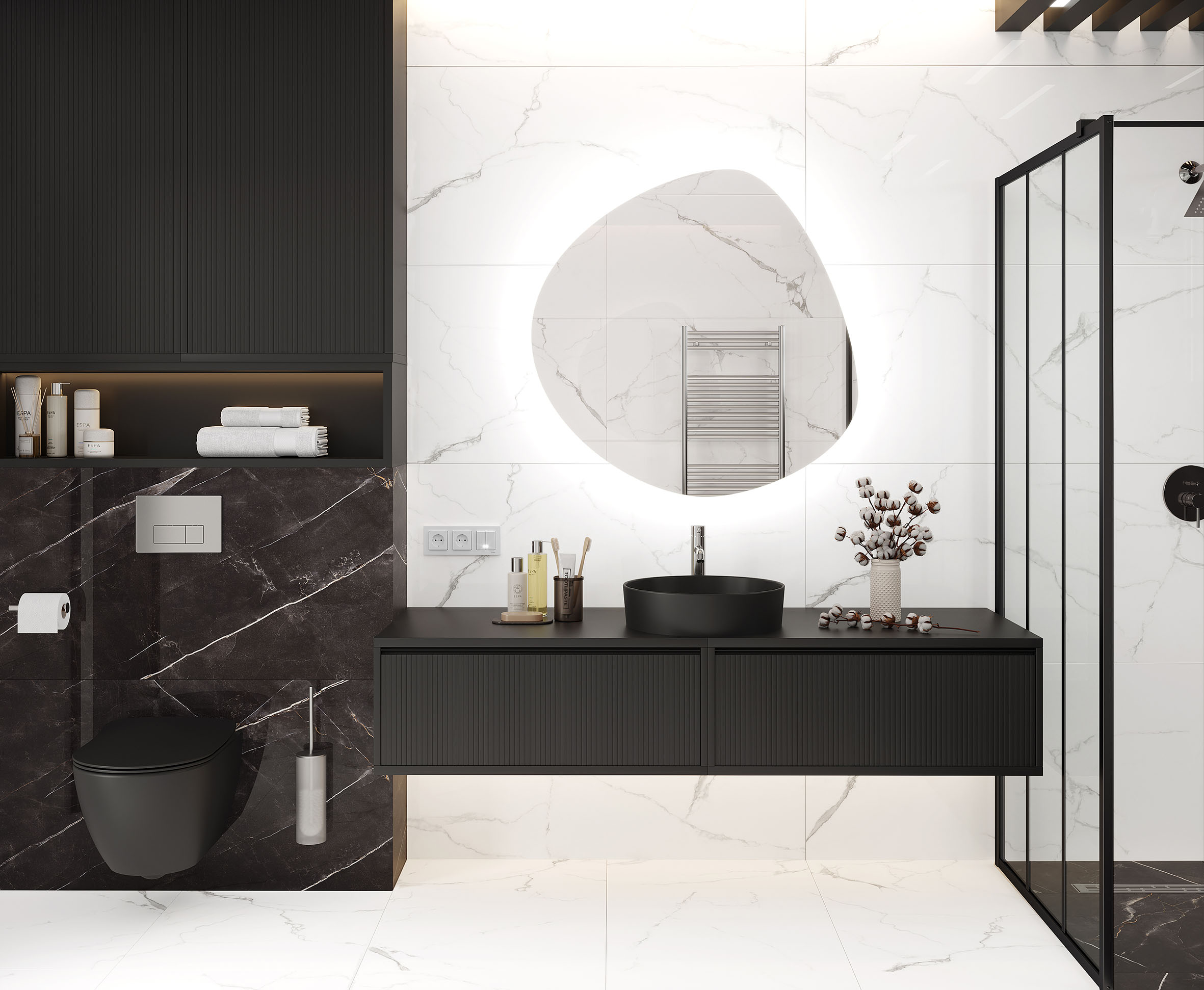 Белый керамогранит