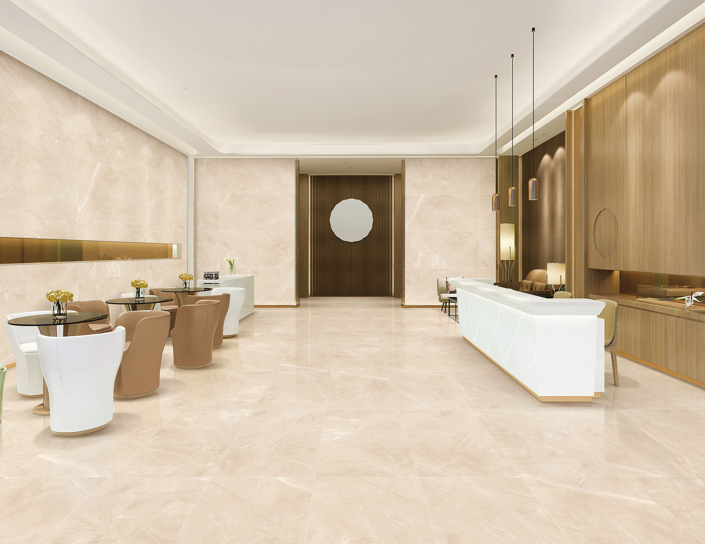 Бежевый керамогранит